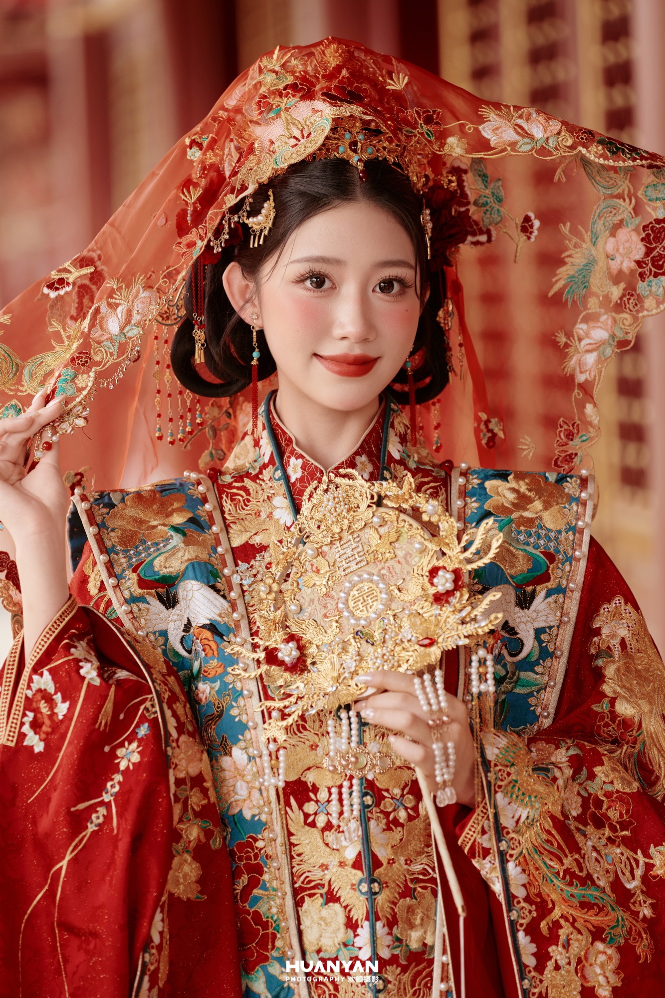 古镇水乡汉服古装婚纱照实拍（凤仪红妆系列）